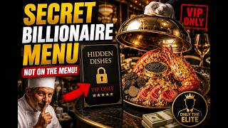 The Hidden Menus at World's Most Expensive Restaurants | Secret Dishes Only Billionaires Can Order