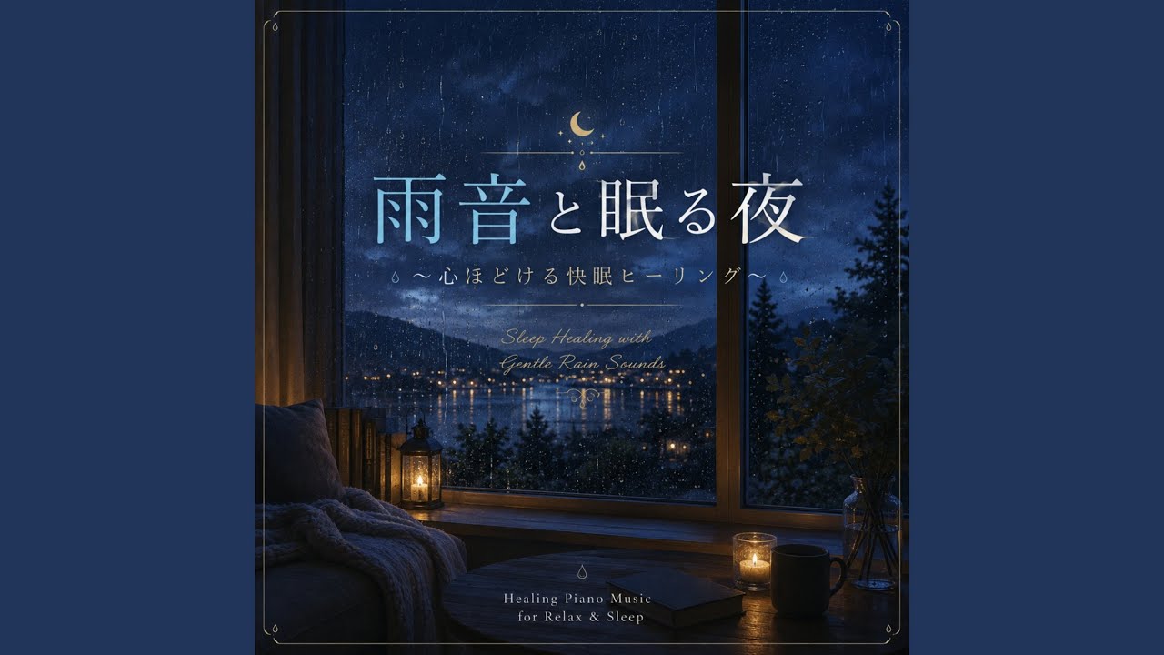 スピリチュアルアーティスト ChieArt 「雨音ー静かな午後ー」 額入 静寂な時の雨 - YouTube