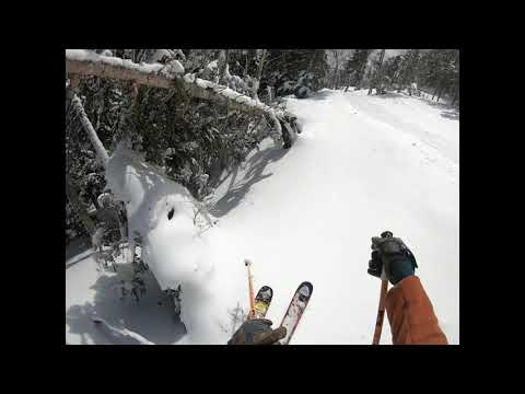 Taking a Run - Powder Keg (Snowfields) to Brackett Basin - Sugarloaf (2019)