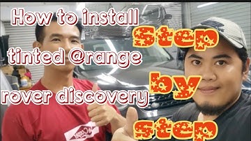 #rangeroverdiscovery                          HOW TO INSTALL TINTED STEP BY STEP @RANGE ROVER