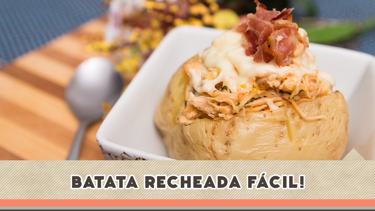 Batata Recheada Fácil - Receitas de Minuto #168