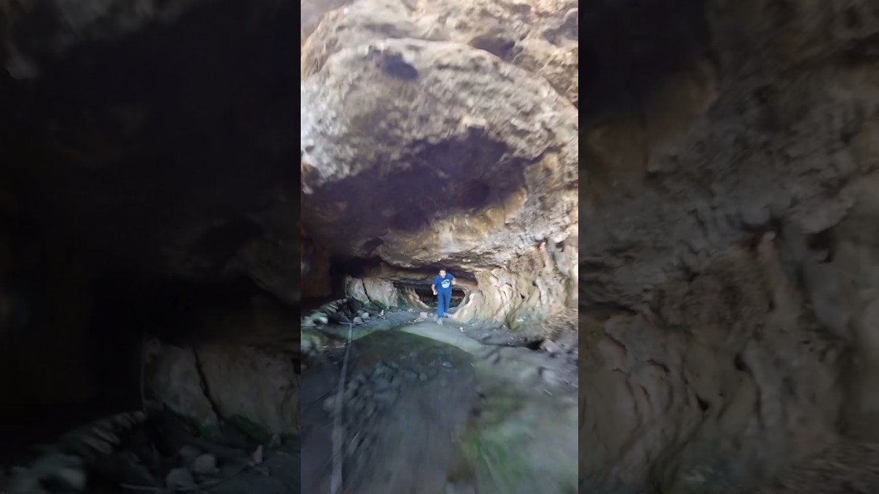 Entering a scary cave 😱 