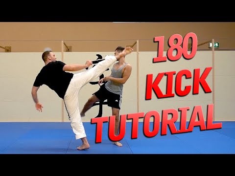 Taekwondo 180 Turning Kick Tornado Kick Tutorial English