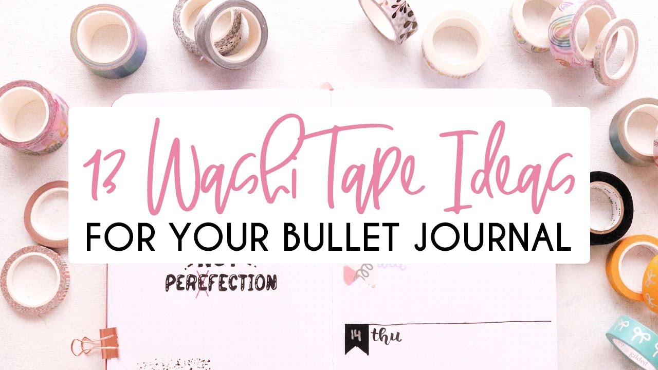 7 Useful washi tapes for bullet journaling