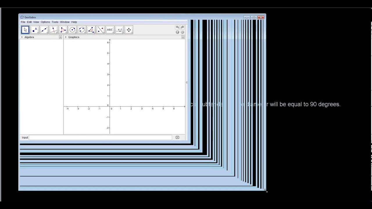 Circle geometry lesson 1 with Geogebra