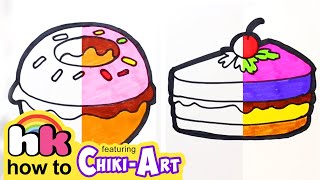 Chiki Art | Watermelon & More Yummy Food Drawing And Painting For Kids | HooplaKidz How To