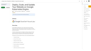 Qwiklabs | Deploy, Scale, and Update Your Website on Google Kubernetes Engine [GSP663]