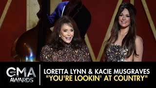 Loretta Lynn & Kacey Musgraves | You're Lookin' At Country (2014 CMA Awards) chords