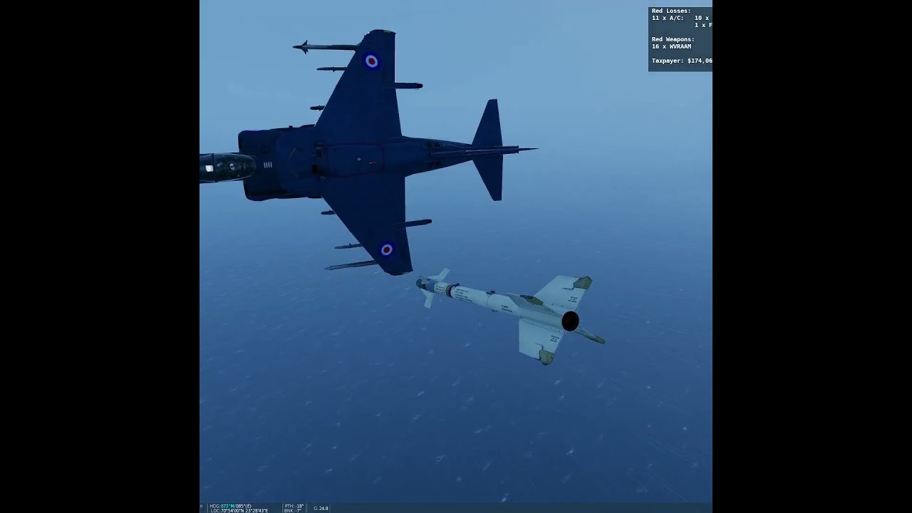 Cold War Strike In Norwegian Fjords In Terrible Weather #DCSWorld