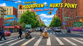 Driving from Soundview to Hunts Point in the Bronx, New York