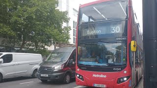 Metroline London VMH2451 on bus route 30