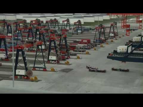 Container terminal - YouTube