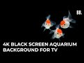4k black screen fish aquarium screensaver for tv ps5 xbox pc apple devices  for sleep