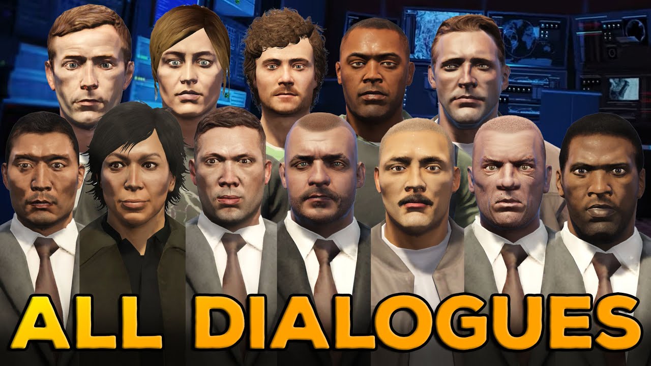 ALL Heist Crew Dialogues depending on combination and past Choice