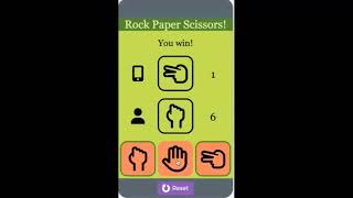 Rock Paper Scissors App Demonstration Helena Lee screenshot 5