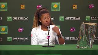 BNP Paribas Open 2018: Naomi Osaka Champion's Press Conference screenshot 3