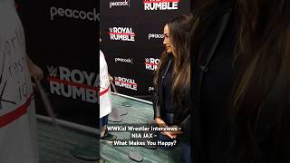 WWKid Wrestler Interviews - NIA JAX - What Makes You Happy? #niajax #wwe #wweraw #smackdown #kids