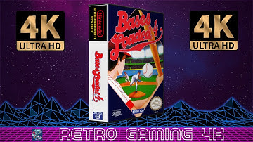 Bases Loaded 4 (1991) Nintendo NES retro video game intro / demo 4K