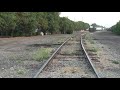 Last car on historic L.A. railroad tracks