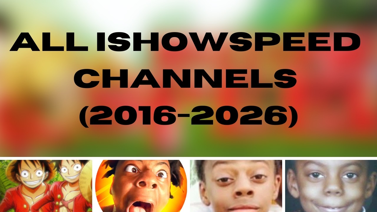 All IShowSpeed Channels - Sub Count History - YouTube
