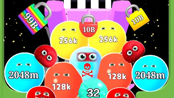 Into The Crowd | Noob vs Pro vs Hacker in into the crowd jelly 2048 tiles Gameplay Mobile part 8