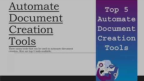 Top 5 Automate Document Creation Tools