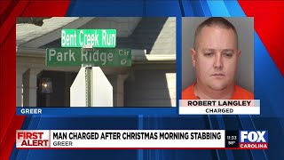 Man facing assault charge after early Christmas morning stabbing in Greer