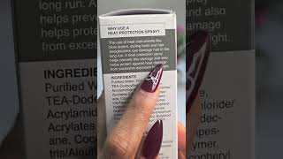 Heat protection hair spray #hairspray #heatprotection #haircare