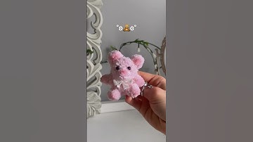 How to make a bear out of POM POMS 😭🧸💓 #diy