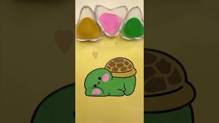 Cute lazy turtle by sand painting #sandasmr #relaxing #satisfying #sandart #oddlysatisfying 