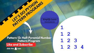 How To Create Half-Pyramid Number Pattern Program (Python Program)