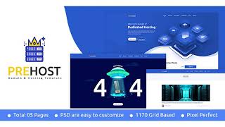Prehost - Domain & Hosting PSD Template | Themeforest Website Templates and Themes