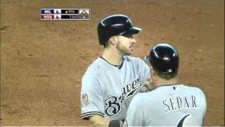 2010/09/15 Braun's game-tying double