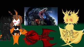 Kaiju react to If Kaiju could talk in Godzilla vs Biollante(links in pined comment and description)