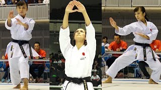 空手の形、中村綾乃のバッサイ大・中町美希の観空大 Beautiful Karate Kata, Bassai Dai and Kanku Dai