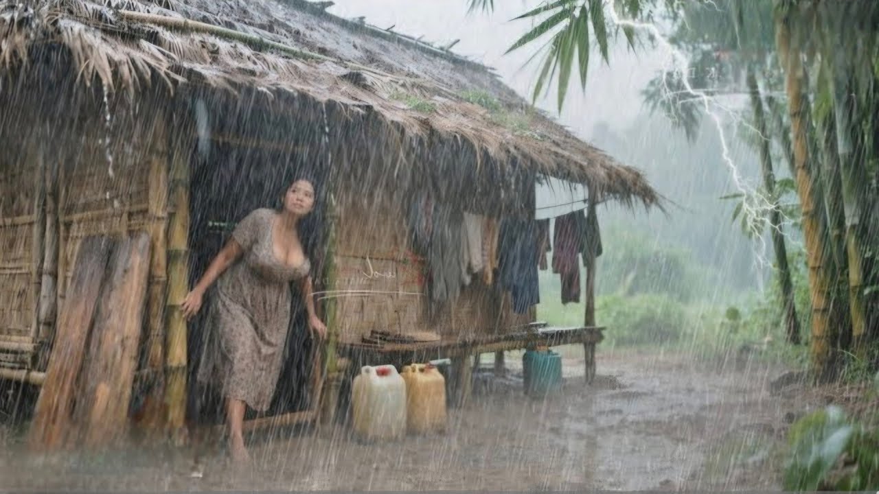 Naturally Beautiful Mountain Village Life During the Rain | Most Peaceful And Relaxation Rural Life