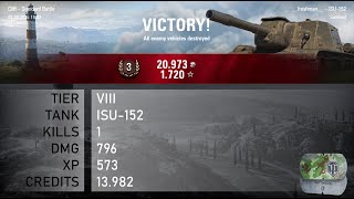 [1841] ISU-152 / 1 kill / 796 dmg / 573 xp / 13.982 credits || World of Tanks