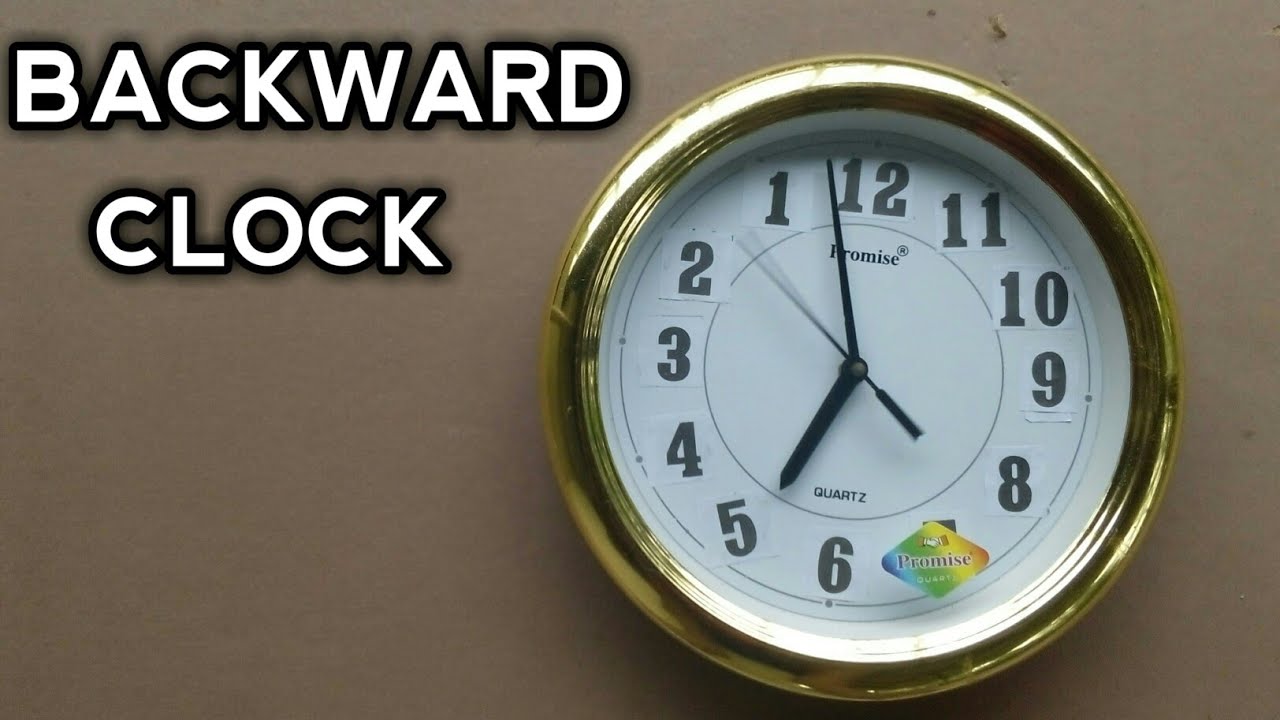How to make a backward clock | variety clock | KUMBATRONICS | - YouTube