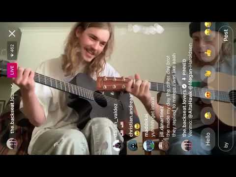 Backseat Lovers Insta Live Session -12/12/20- Sinking Ship
