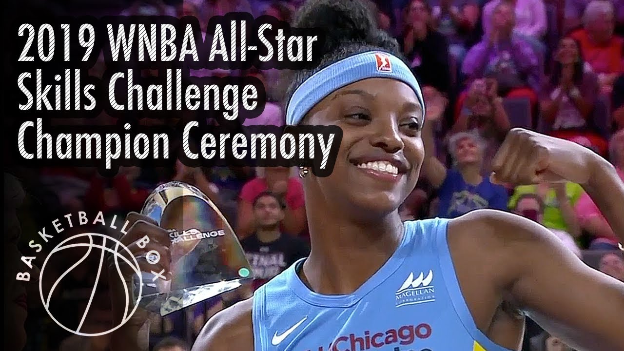 [WNBA] 2019 All-Star Game Skills Challenge Champion Ceremony, Interview, July 26, 2019