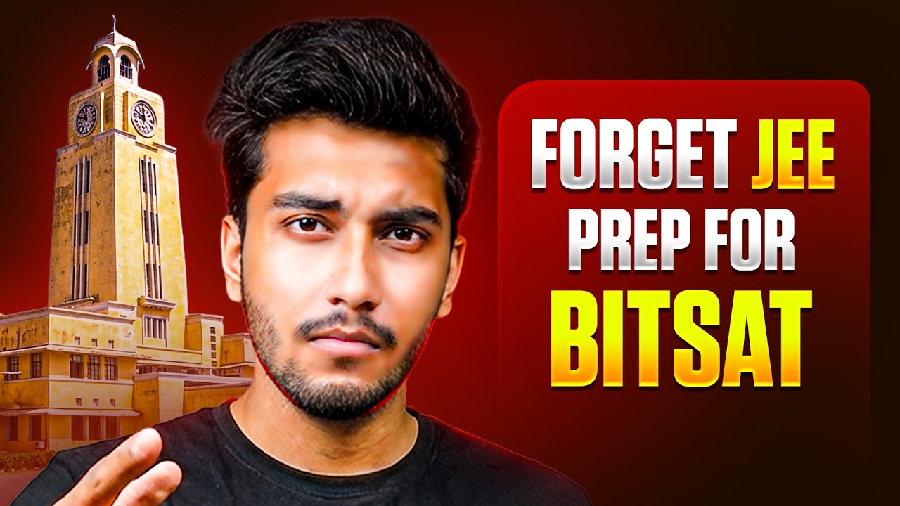JEE Preparation Is Wasting Your TIME !!! JEE vs BITSAT