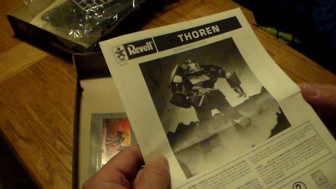 Revell ROBOTECH DEFENDERS THOREN plastic model unboxing 1984 (Battletech Griffin)