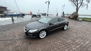 : PASSAT CC 2.0 TDI, CZARNY SUFIT ALCANTARA