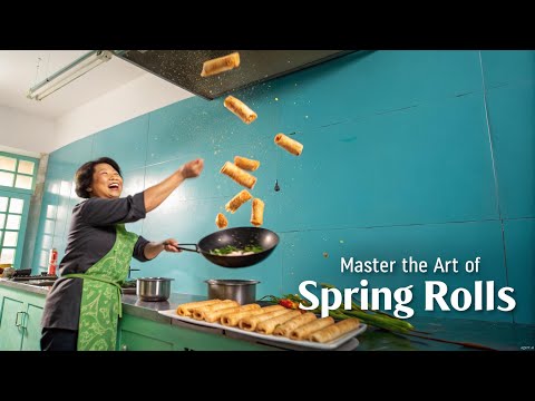 Cook With Me: Learn How to Fry Perfectly Crispy Spring Rolls at Home!