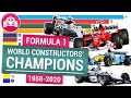 Формула 1. Победители Кубка конструкторов | Formula One World Constructors' Champions 1958-2020