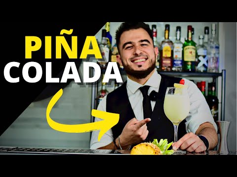 PIÑA COLADA (BATIDA) 🍍| COCTEL CON RON BLANCO | Mentor Joglan