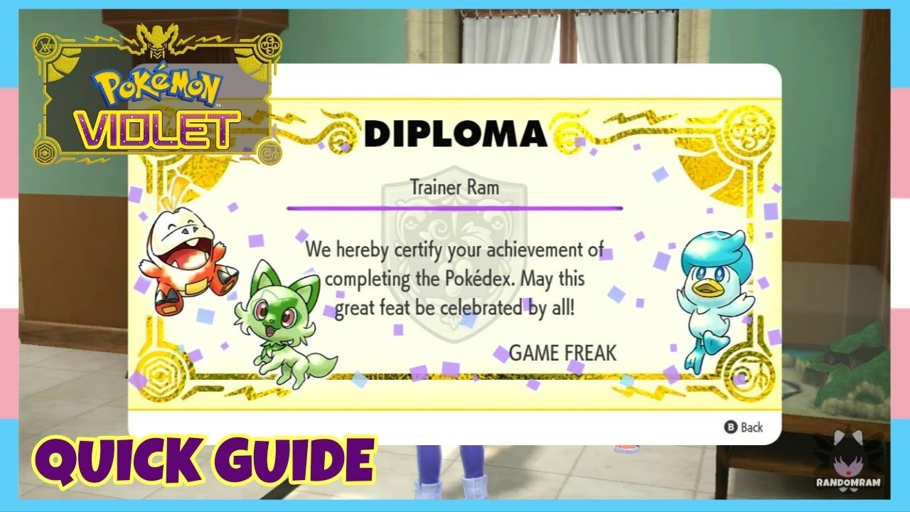 Pokemon Scarlet Violet Complete Full PokeDex Completion, Video