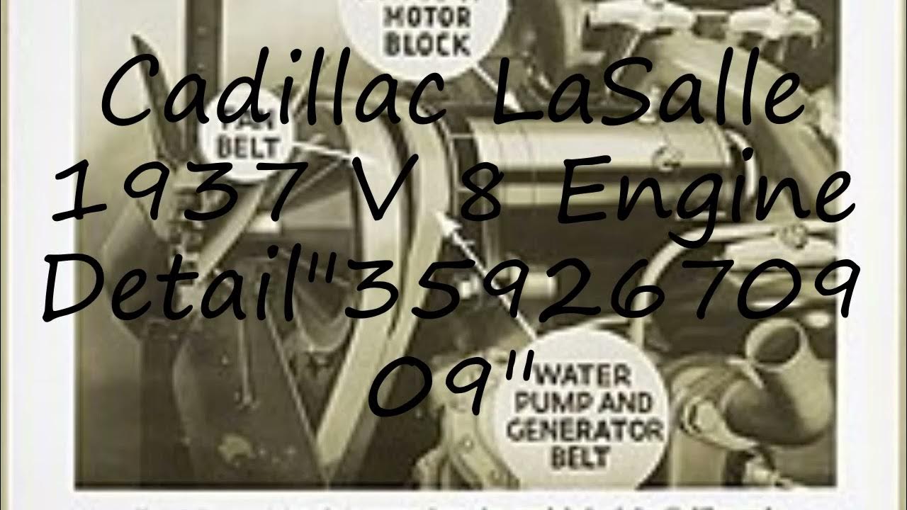 How to pronounce Cadillac LaSalle 1937 V 8 Engine Detail"3592670909" in
