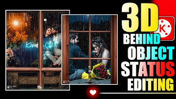 Behind object trending video editing | 3d trending behind object status video editing |