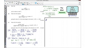 AQA Core 3 Jan 2013 Q6